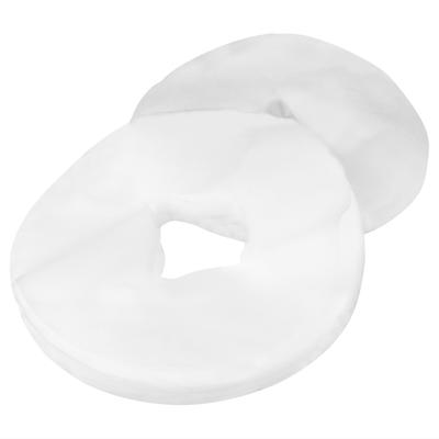 200pcs Disposable Non Woven Fabric Massage Table Bed Pillow Hole Towel Face Hole Mat (Round)