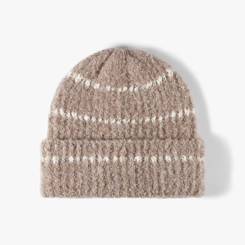 Wool Blend Knit Hat For Women Winter Fashion Casual With Windproof And Breathable Features