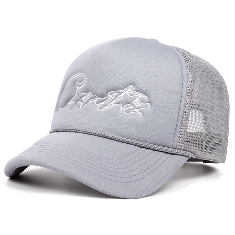American Letter Embroidered Sun Hat Couple Mesh Breathable Duck Tongue Hat Truck Hat Versatile Baseball Hat
