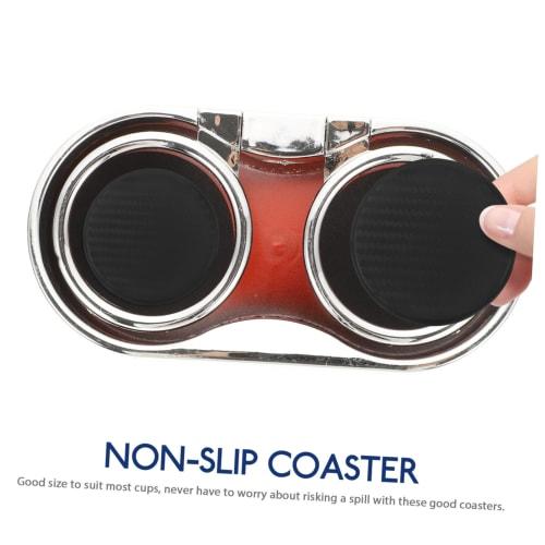 ABOOFAN Wear-Resistant Car Cup Mats, Non-Slip Silicone Coasters for Cars, Convenient for Everyday Use, Universal Cup Holder Compatible, Pack of 4