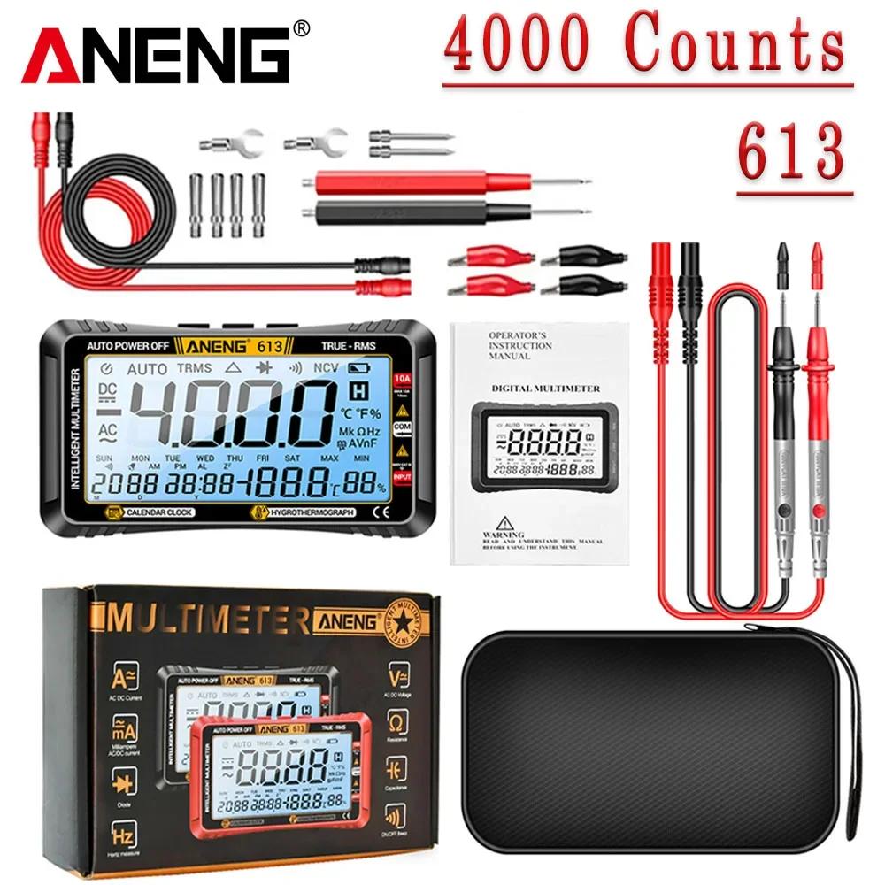 ANENG 613 3-in-1 Smart Digital Multimeter 4000 Counts Measures AC DC Voltage Current Resistance Capacitance Frequency Tester