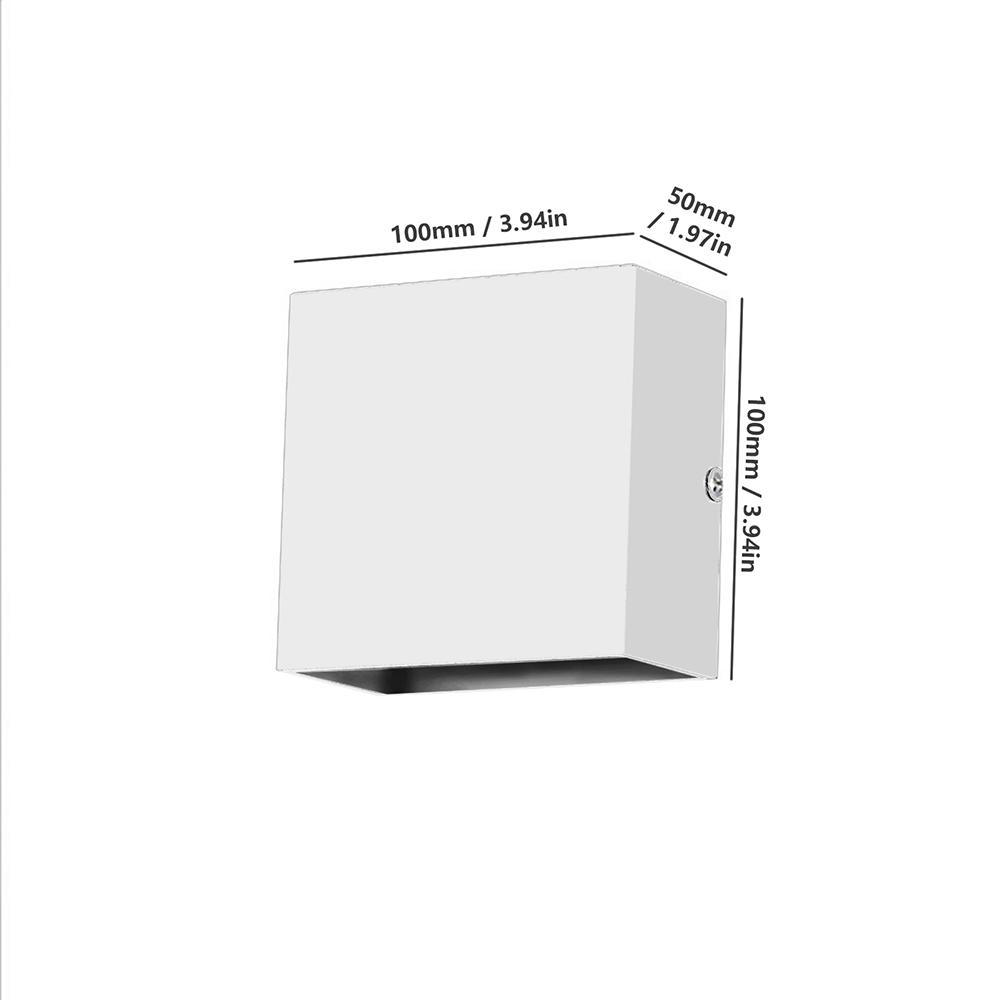 LED Wall Lamp Modern Hallway Wall Lights 6W 6500K Up Down Wall Mounted Lights Cool White Wall