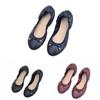 Thread PU Ballet Shoes Shallow Mouth Soft Sole Flat Shoes Chicken Rolls Dance Shoes  Gymnastics