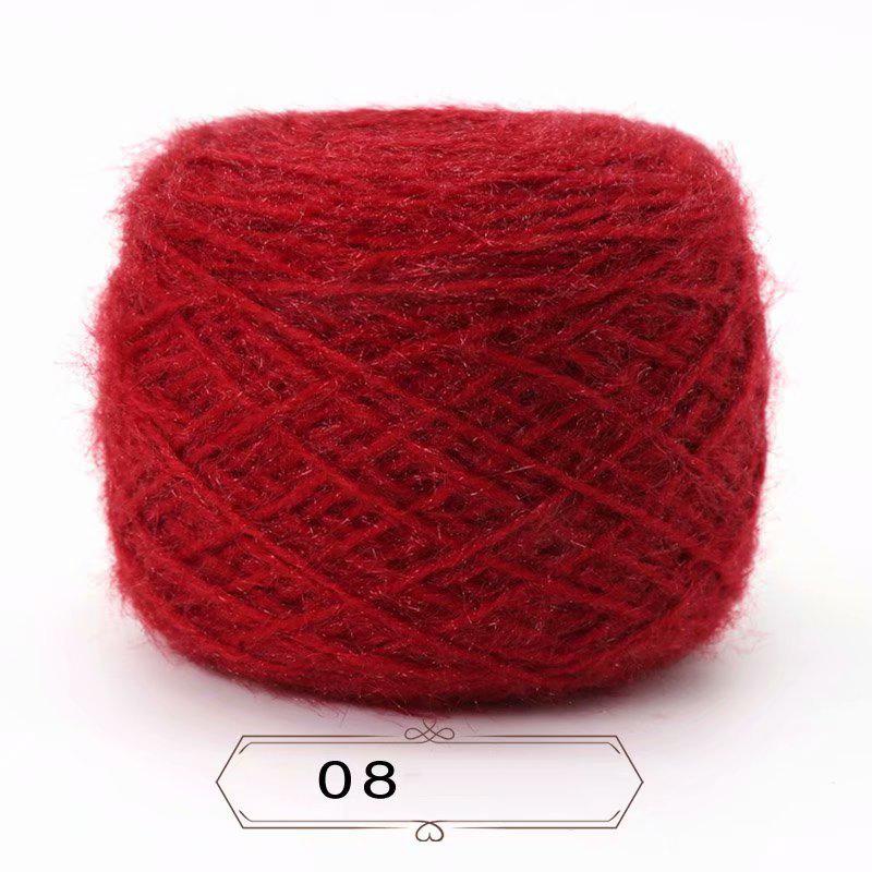 150g/míč Veverka Kašmírová příze Sametová nit v silném šátku z domácího tkaného klobouku Světlé hedvábné zlato