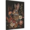 Ewzoet Funny Rabbit Vintage Gothic Bunny With Flowers In Bathtub Bathroom Wall Art Decor Picture Prints Paintings Black And White Farmhouse Animals