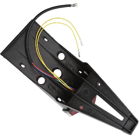 Rear Fender Mount Red LED Tail Light Brake Lamp Turn Signals License Plate Light for Custom Off-Road Motorcycle Dirt Bike