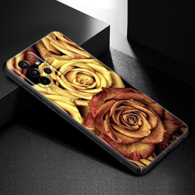 

Чехол для телефона с золотым цветком и листком для Samsung Galaxy A21 A30 A50 A52 S A13 A22 A32 A33 A53 A73 5G A11 A12 A31 A51 A70 A71 A72 Samsung A73 5G