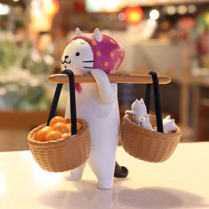 Cute Cat Girl Blind Box Statue Toy Kitten Doll Meow Market Blind Bag Decoration Children's Christmas Gift