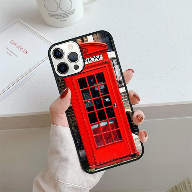 Telephone Box London Union Jack Phone Case For iPhone 17 Air 13 12 14 15 16  Cover For Apple Pro Max 6S Plus