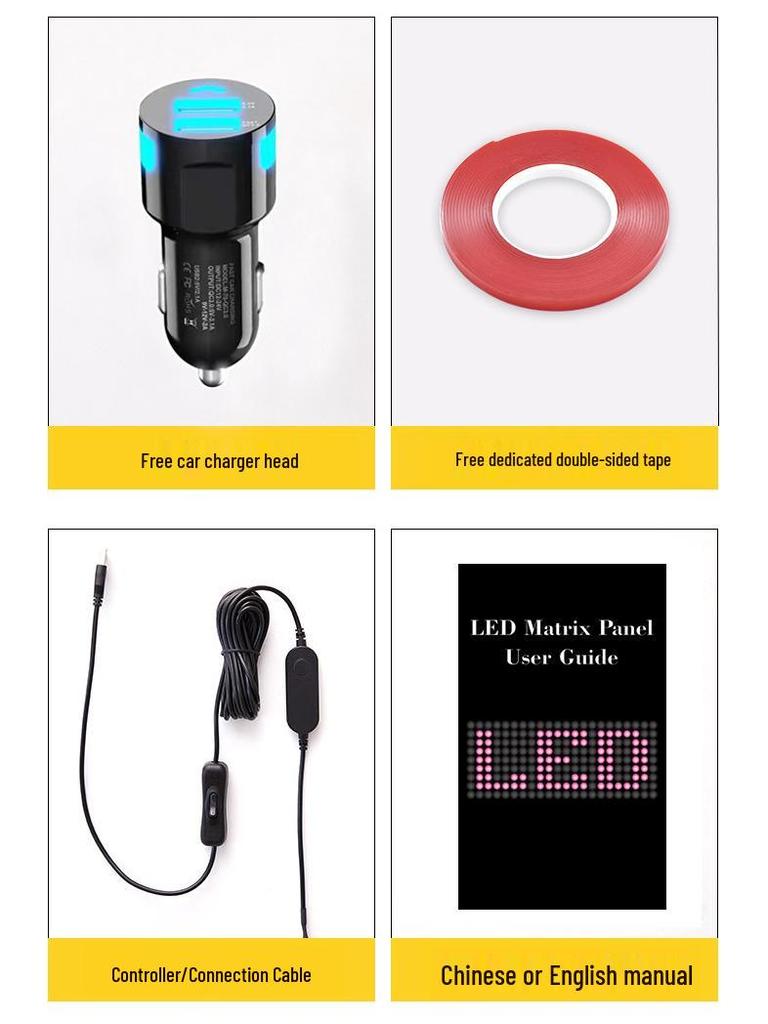 Vehicle LED Soft Screen: Bluetooth-Enabled Flexible Car Display