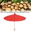 White Blank Paper Umbrella Colorful Oil Paper Umbrella for Kids DIY Painting Craft(Red)