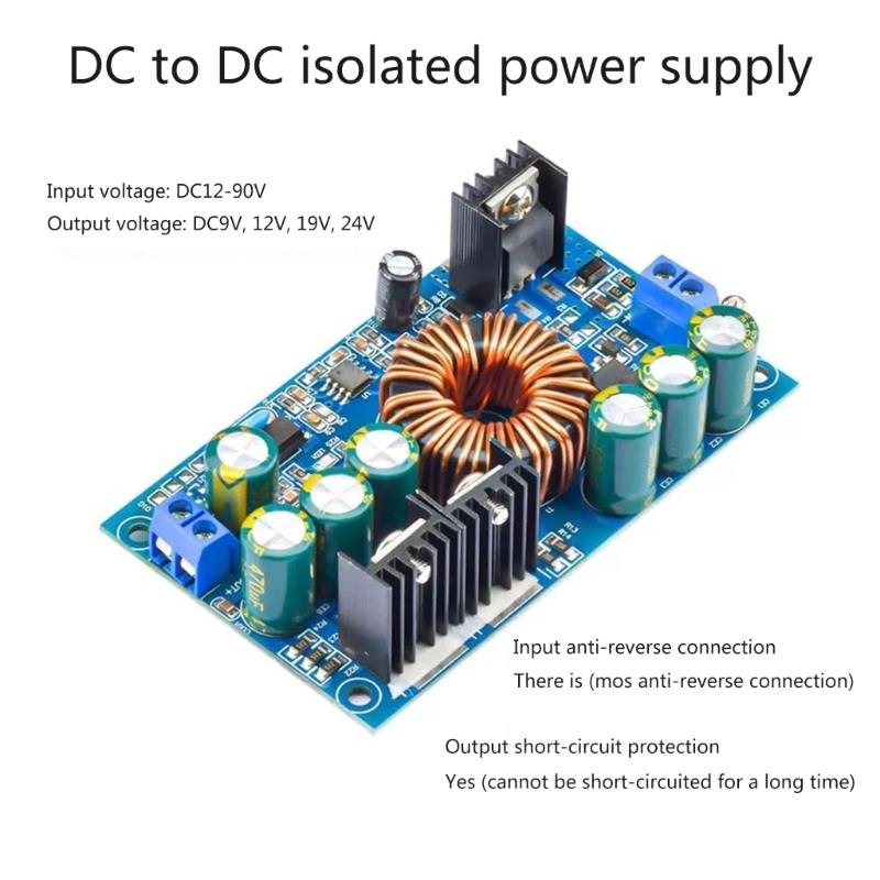 NonWelding Terminals Power Supply Module 12V 90V To 9V 4A Output Short Circuit Protections Stable Performances