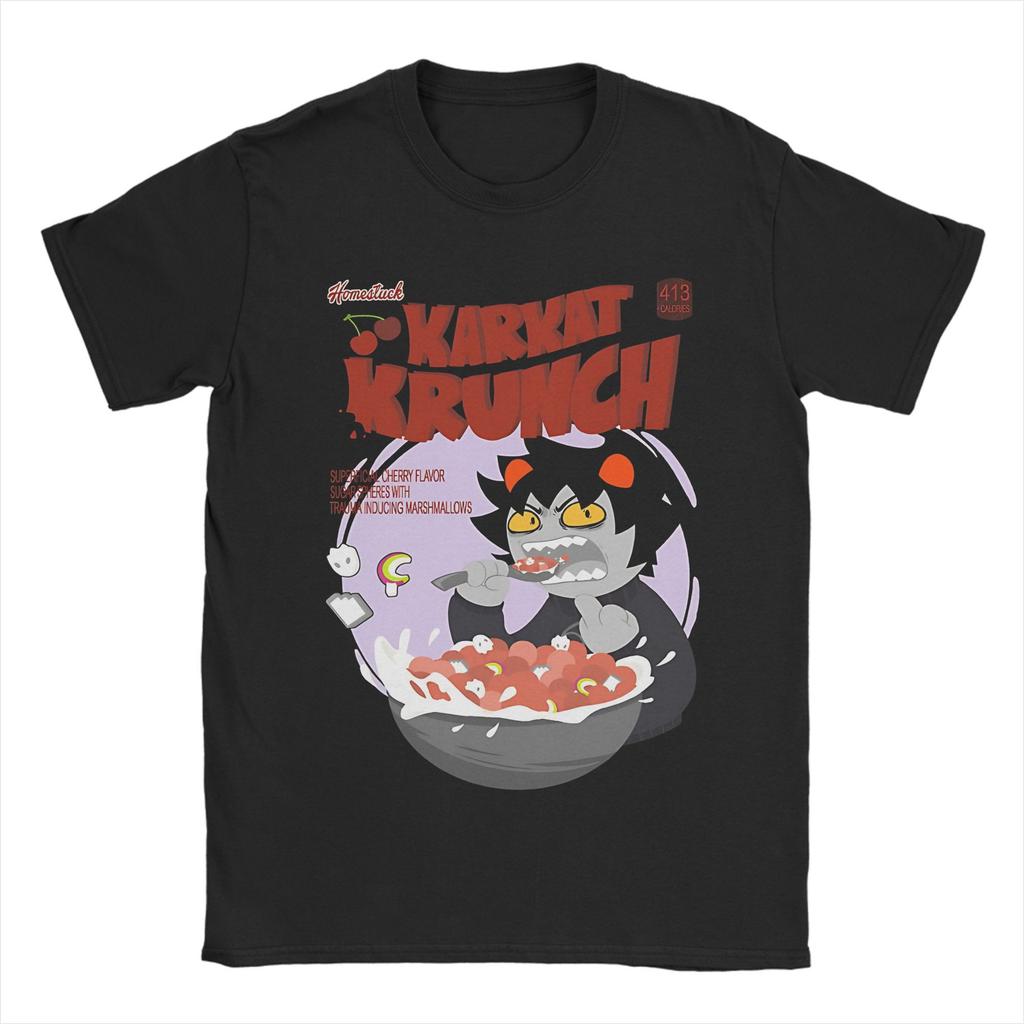 Homestucks Pantskat Karkat T-Shirt Men's Cotton Clothes Printed Fiction MSPA O-neck Short Sleeve