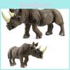Stunning Rhino Figurine In Hollow Design Made From Pvc Great For Home Decoration