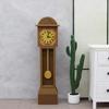 Dollhouse Mini Retro Standing Clock Model Miniature Floor Clock Wood Floor Clock Grandfather Clock Doll Furniture Model