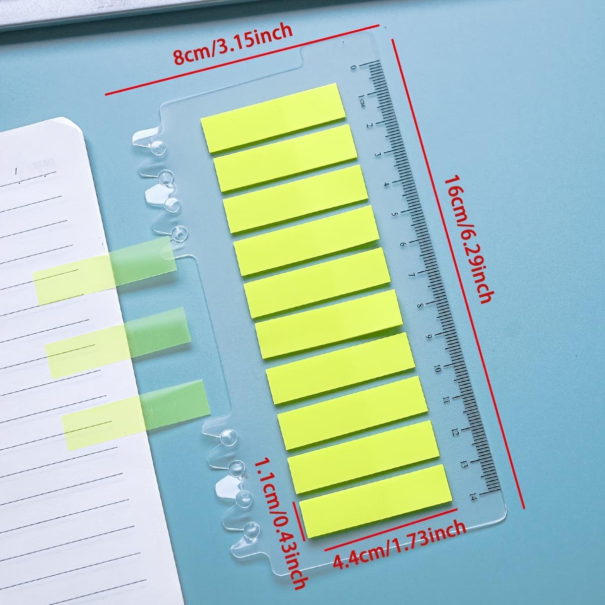 200 étiquettes index transparentes en PET - Notes autocollantes codées par couleur avec coins arrondis, imperméables et durables pour l'école, le bureau, l'organisation de la maison jaune