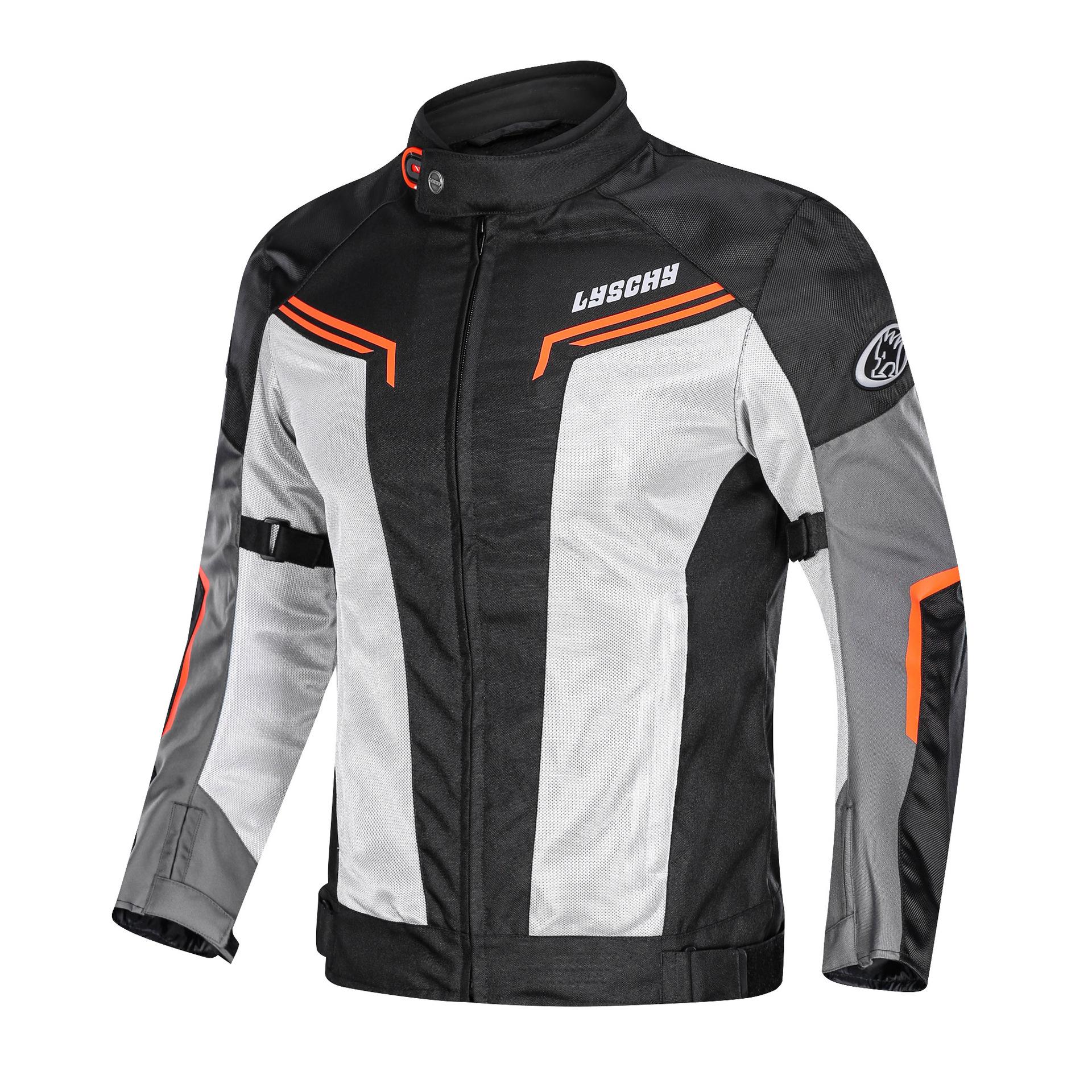 

LYSCHY Thunder Wing Riding Clothing Motorcycle Jacket Racing Top Breathable Anti Drop XL помаранчевий