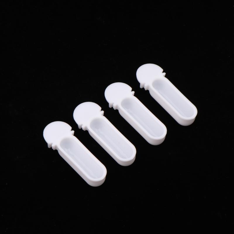 

4Pcs Small Bird Plastic Food Cup Egg Tray Convenient Food Feeder Box For Canary Finch Small Size Birds