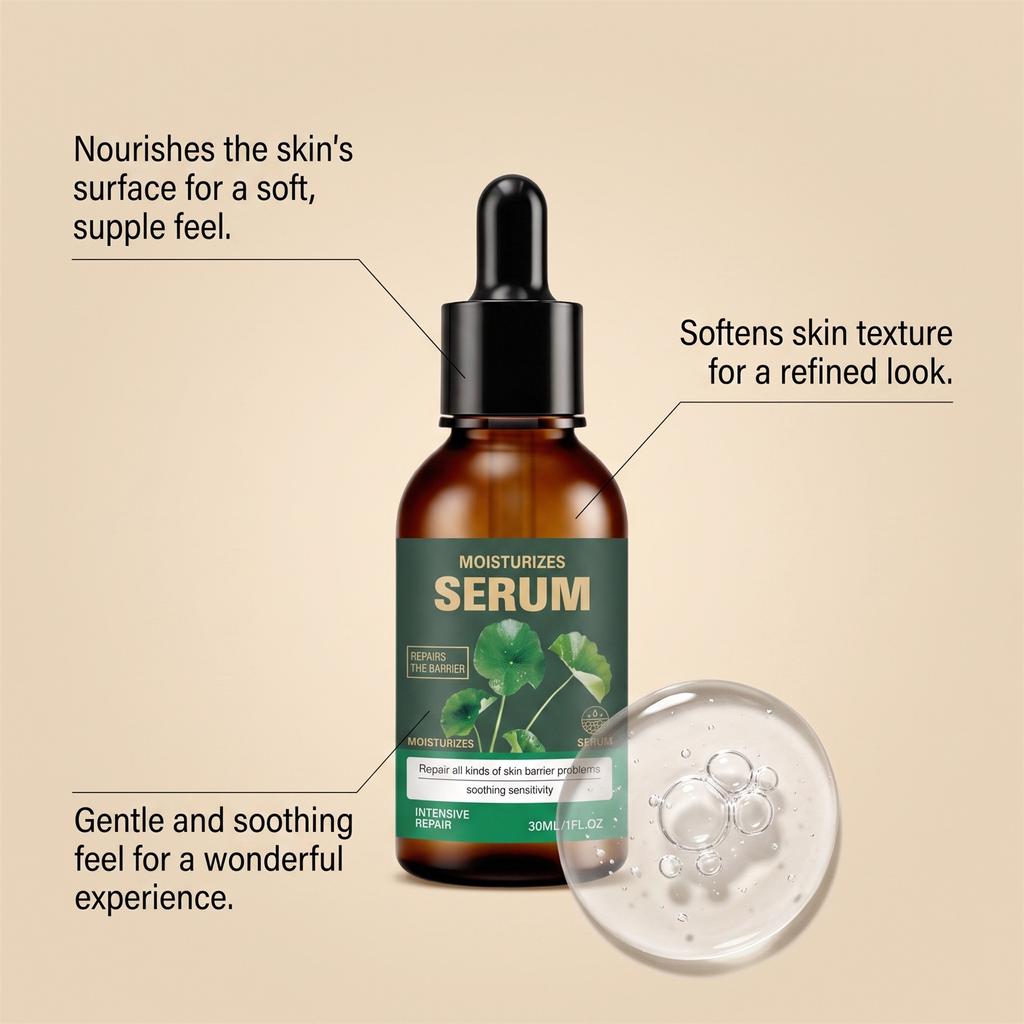 Centella Asiatica Care Essence Daily mild moisturizing and glossy facial skin has a delicate texture, refreshing and easy to absorb