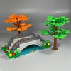 DIY Build Bricks Bridge River Water Lake Grove Jungle Brook Scene Farm View Village Scene City Model Accessories Constructing Modules