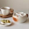 Cute Siamese Cat Noodle Bowl with Lid Ceramic Soup Salad Dip Dish for Home Dorm Breakfast