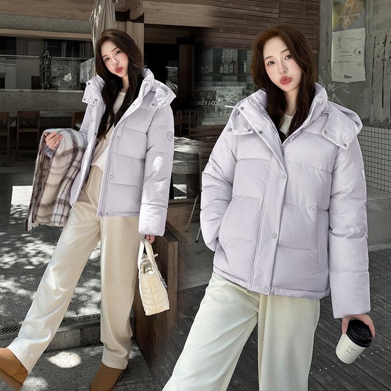 Bread clothes down cotton-padded clothes women's new fashion college small hooded winter thickened cotton-padded jacket
