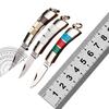Stainless Steel Folding Pocket Keychain Knife, Versatile Handle Options, Lightweight Portable EDC Tool for Daily & Outdoor Use