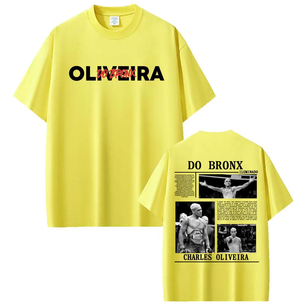 Limited Do Bronx Charles Oliveira Graphic T Shirt Unisex Women Harajuku Vintage Gothic T-shirts Casual Cotton Short Sleeve T Shirts
