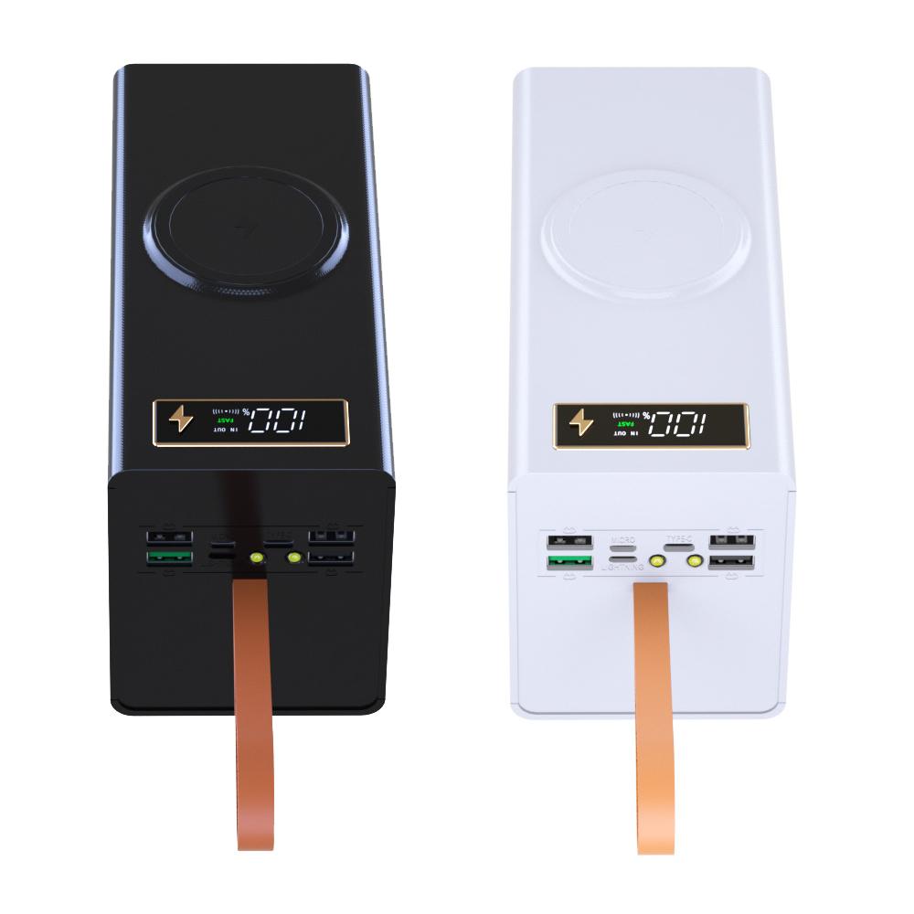 40 Zellen 18650 DIY Powerbank Gehäuse Kit Abnehmbar Kein Löten Kabelloses Laden Campinglicht Mobiles Stromgehäuse Ohne Akku