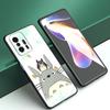 Studio Ghibli Totoro Phone Case For Xiaomi Mi A2 8 9 SE Note 10 10T 11 12 Lite 9T 11T 12S 12T Pro A3 6X 12X Soft TPU Black Cover