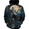 Halloween Jack Sally 3D Print Hoodie Unisex Christmas Casual Sweatshirt