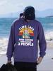 Ich mag Katzen und Kaffee 3 Personen Design Herren Kapuzenpullover Herbst Hip Hop Pullover All-Match Oversized Hoodie Fleece Tasche Sportbekleidung