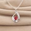 Pink Rubellite Gemstone 925 Sterling Silver Partywear Zircon Pendant 1.4" Women Jewelry For Gift CZP-16-9