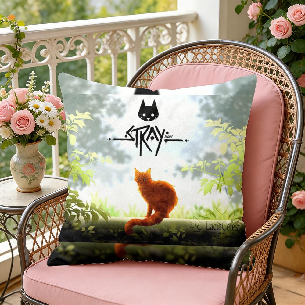 Game SStray Cushion Cover Soft Plush Throw Pillow Cover  DoubleSided Decorative Cushion Case  Sofa Bedroom Home Decor