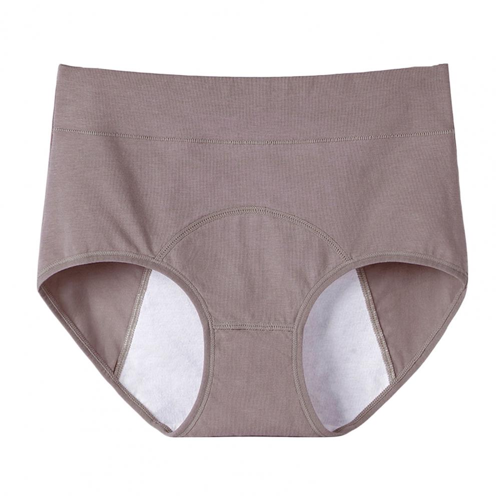 

Женские трусики-трусы с высокой талией, предотвращающие протекание, для женщин, нижнее белье больших размеров, приподнимающее ягодицы, для женщин L кофейный