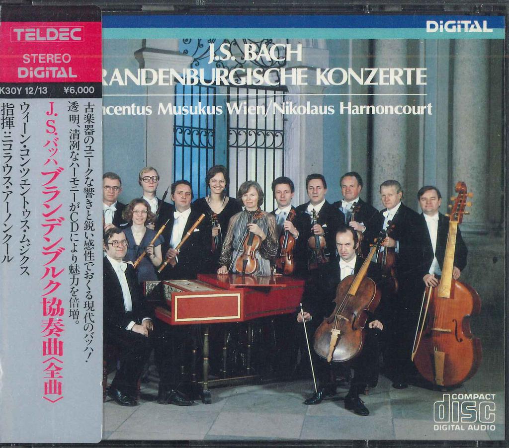 CD NIKOLAUS HARNONCOURT - J.s.bach, Brandenburgische Konzerte K30Y1213 KING Japan Obi Classical Used