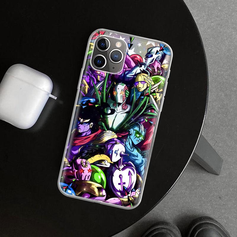 JoJo's Bizarre Adventure Hot Anime Phone Case Cover for iPhone 11 12 13 Mini 14 15 Plus 16 Pro Max 17 Air 7 8 + SE Art Customize
