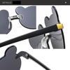 Cartoon Bear Kids Sunglasses UV385 Eyewear Cute Children Rimless Sun Glasses  for Boys Girls