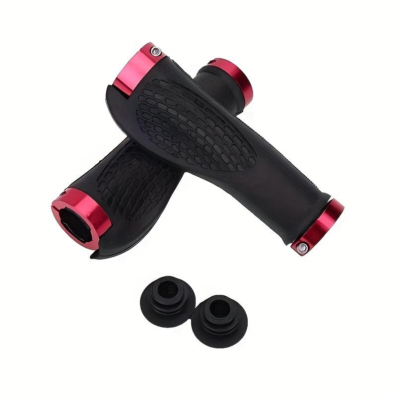 1 Pair Black Anti-Slip Silicone Bicycle Handlebar Grips Fit for Road & Mountain Bikes, Electric Scooter Handle Covers, Cycling Accessories