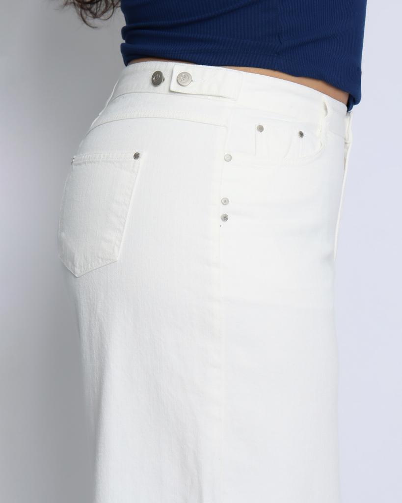 Kulsiseu Cs Cotton Wide Jeans-049 (White)