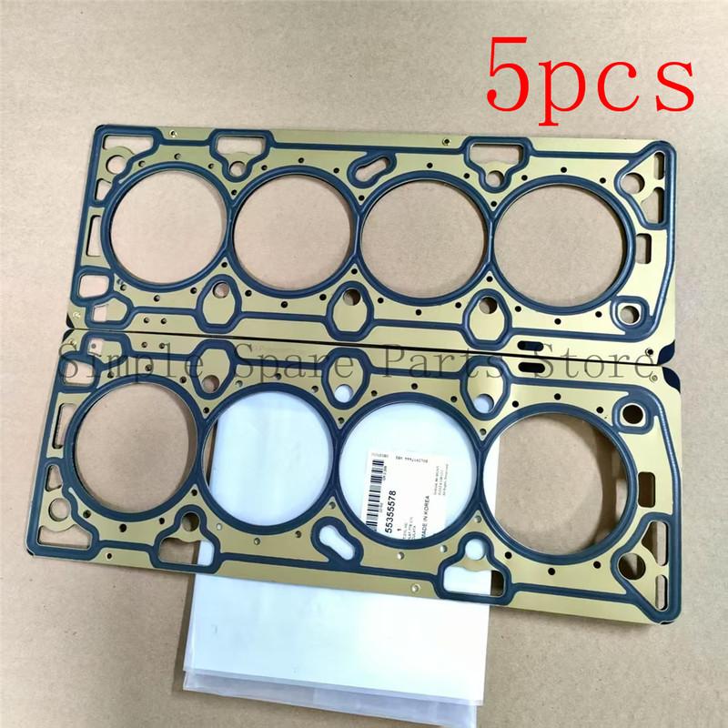 5PCS Engine Cylinder Head Gasket For Chevrolet Aveo Cruze Sonic Orlando Trax Pontiac G3 Vauxhall Opel Astra 55355578