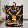 Digimon Agumon Gabumon Sora Anime Blankets Fleece Throw Blanket Summer Air Conditioning Decoration Soft Warm Bedspreads