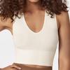 V-neck Shockproof Knitted Sports Bra Vest for Fitness & Running
