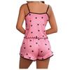 Printed Pyjama Sets For Women Soft Two Piece Loungewear Sets Sleeveless Tops Shorts Matching Pyjamas Nightwear