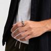 Kreativer Punk-Skelett-Öffnungsring für Männer, Retro Gothic Totenkopf Metallringe, Vintage Hip Hop Finger Schmuck Geschenk für Halloween