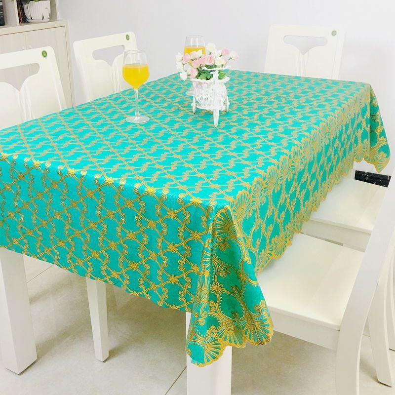 Waterproof, Oil-Proof And Anti-Scalding Coffee Table Tablecloth Leave-In Rectangular Dining Table Cloth Household Living Room Light Luxury