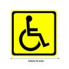2-Pack Universal Car Stickers for Disabled Wheelchair; Vinyl Decals for Rear Windshield, Bumper, Trunk; With Sun Screen Feature