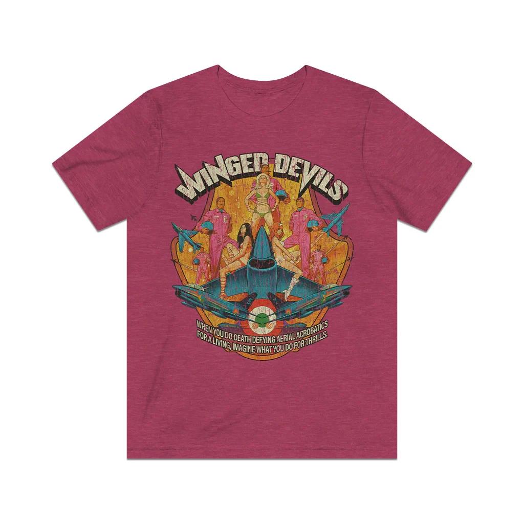 Winged Devils 1972 Vintage Men s T shirt L