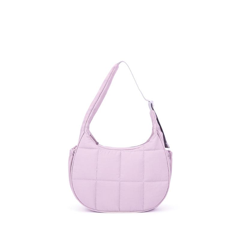 Nylon zipper women's shoulder hand-held underarm bag, high-end sense work commuter versatile bag