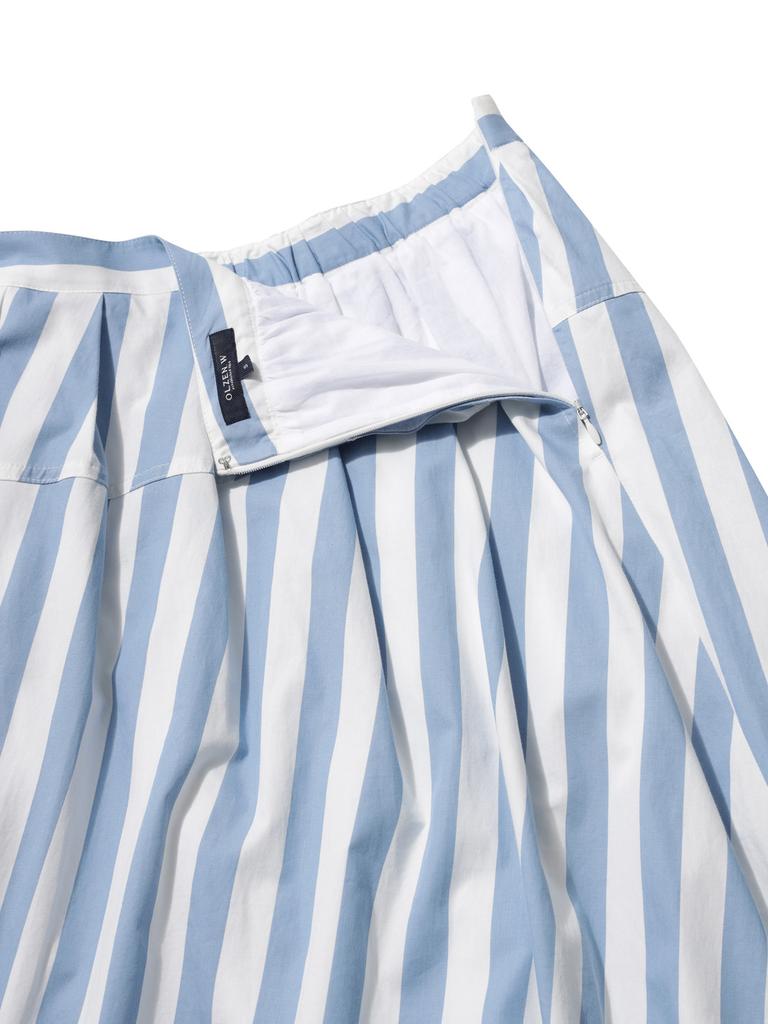 OLZEN Women'S Striped Skirt_Zlg2Rs2301Sbl